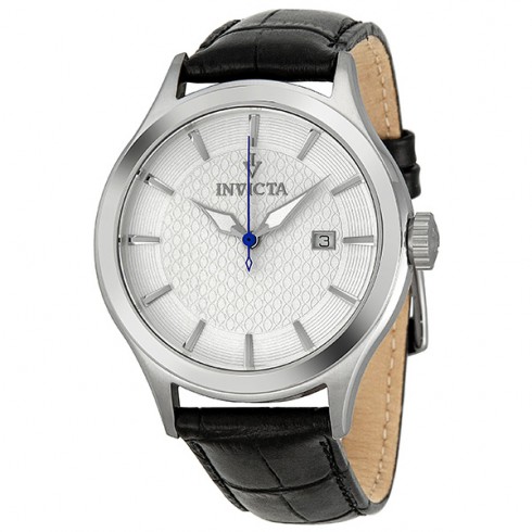 Invicta Vintage White Dial Black Leather Men's Watch 12238 watches
