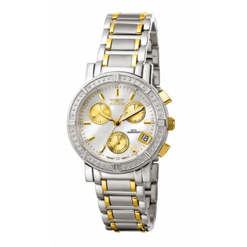 Invicta Wildflower Chronograph Mother of Pearl Dial Two-tone Ladies Watch 4770 watches