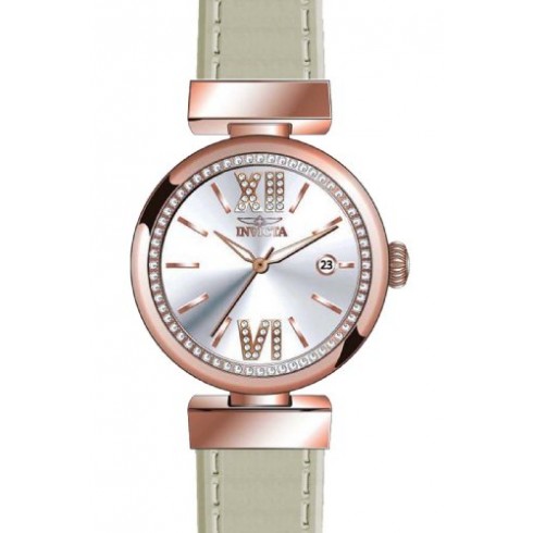 Invicta Wildflower Silver Dial Gray Leather Ladies Watch 15545 watches