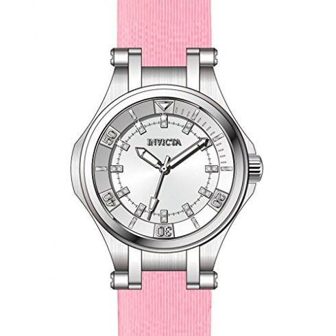 Invicta Wildflower Silver Dial Pink Polyurethane Ladies Watch 21758 watches