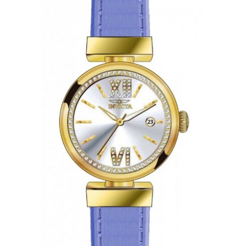 Invicta Wildflower Silver Dial Purple Leather Ladies Watch 15543 watches