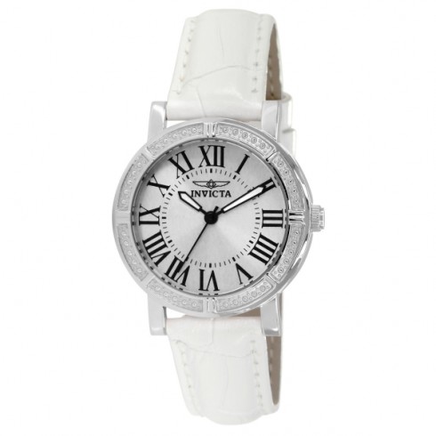 Invicta Wildflower White Dial White Leather Ladies Watch 14891 watches