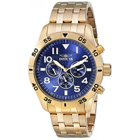InvictaI- Force Blue Dial Men's Gold Tone Multifunction Watch 19202 watches