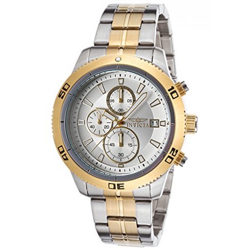 Invictas Specialty Chronograph Silver Dial Two-tone Men's Watch 17441 watches