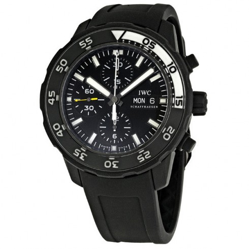 IWC Aquatimer Automatic Chronograph Black Rubber Men's Watch IWC3767-05 watches