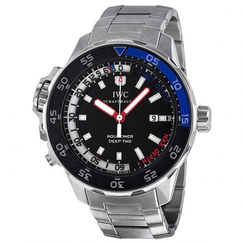 IWC Aquatimer Black Dial Stainless Steel Men's Watch IW354703 watches