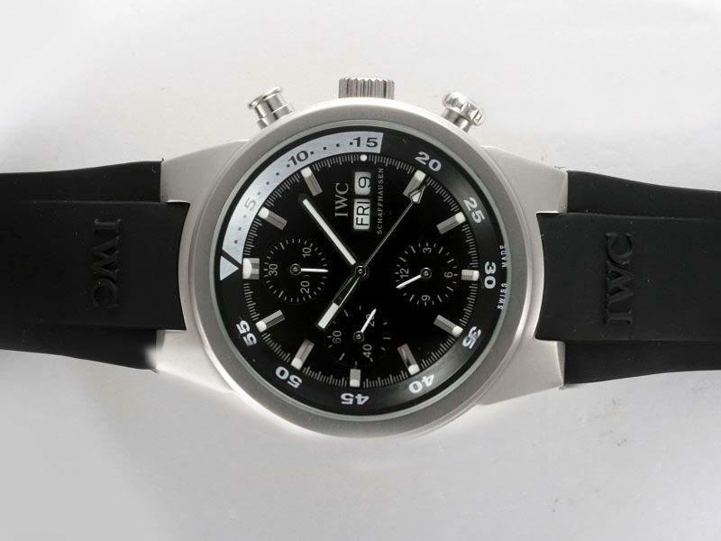 IWC Aquatimer Chronograph Edition Galapagos Islands IW376705 Automatic Black Dial Round Watch watches