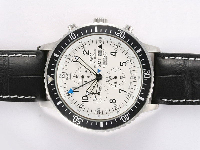 IWC Aquatimer Chronograph IW376702 White Dial Stainless Steel Case 46mm Watch watches