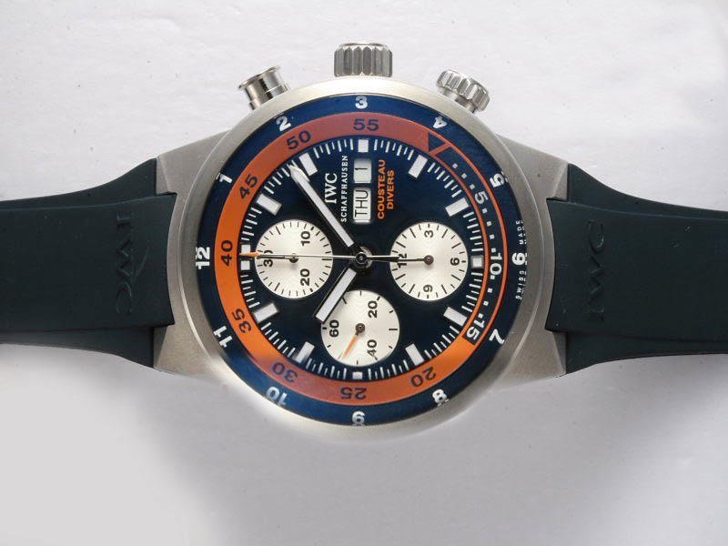 IWC Aquatimer Chronograph IW378101 Blue Dial Stainless Steel Case Watch watches