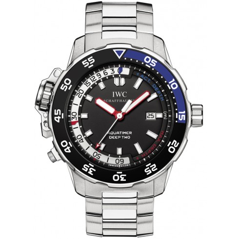 IWC Aquatimer Deep Two Black Dial Stainless Steel Men's Watch IW354701 watches