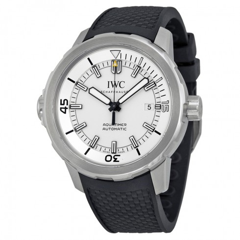 IWC Aquatimer Silver Dial Black Rubber Men's Watch IW329003 watches