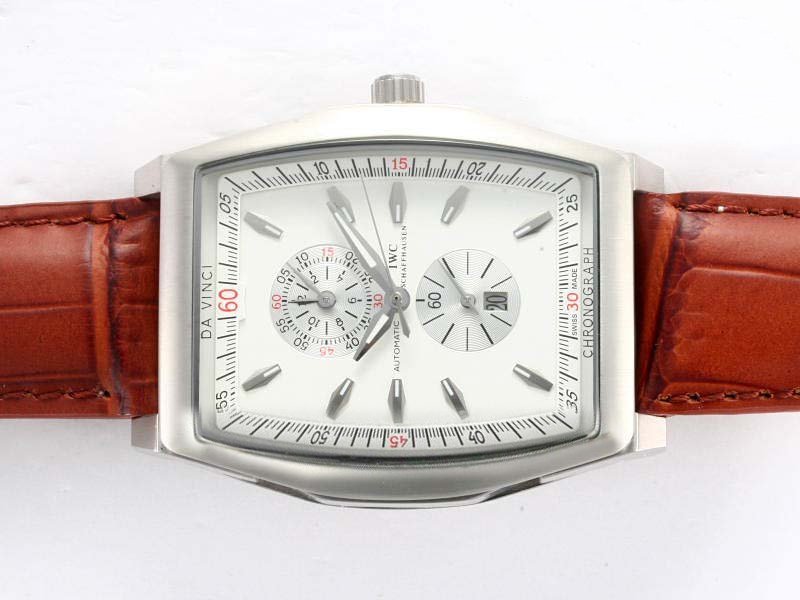 IWC Da Vinci Chronograph IW376411 Brown Ostrich Leather Strap Womens Watch watches