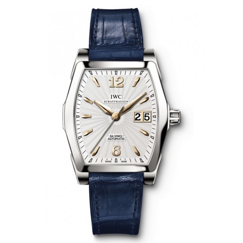 IWC DA VINCI Silver Dial Blue Leather Men's Watch IW452314 watches