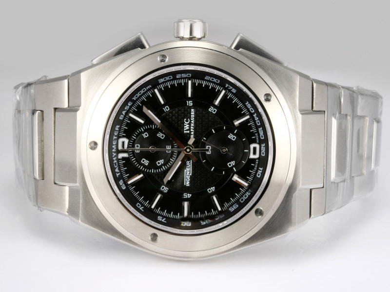 IWC Ingenieur Ingenieur Chronograph IW372501 Automatic Chronograph Black Dial Watch watches