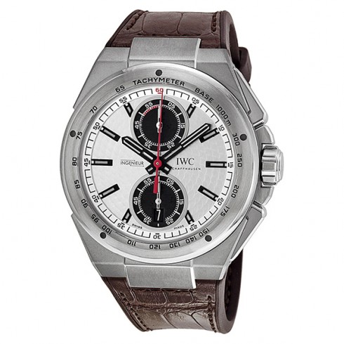 IWC Ingenieur Silver Dial Leather Strap Automatic Men's Chrono Watch IW378505 watches