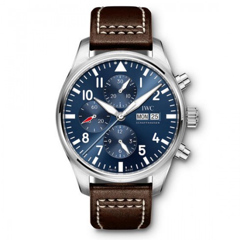 IWC Pilot Midnight Blue Dial Automatic Men's Chronograph Watch IW377714 watches