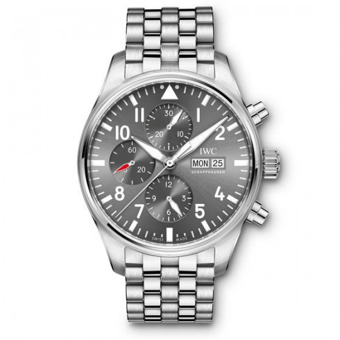 IWC Pilot Slate Grey Dial Automatic Men's Chronograph Watch IW377719 watches