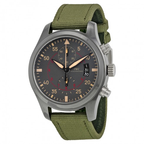 IWC Pilots Anthracite Dial Chronograph Ceramic and Titanium Men's Watch IW388002 watches
