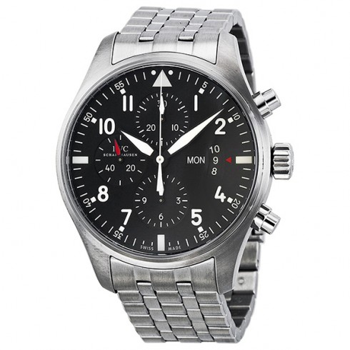 Replica IWC Pilots Chronograph Automatic Stainless Steel Men's Watch IW377704 Watch