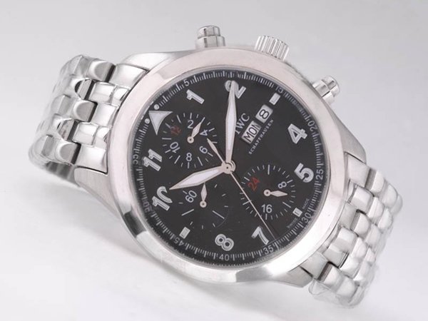 IWC Pilots Classic Chronograph IW371704 Midsize 42mm Stainless Steel Case Watch watches