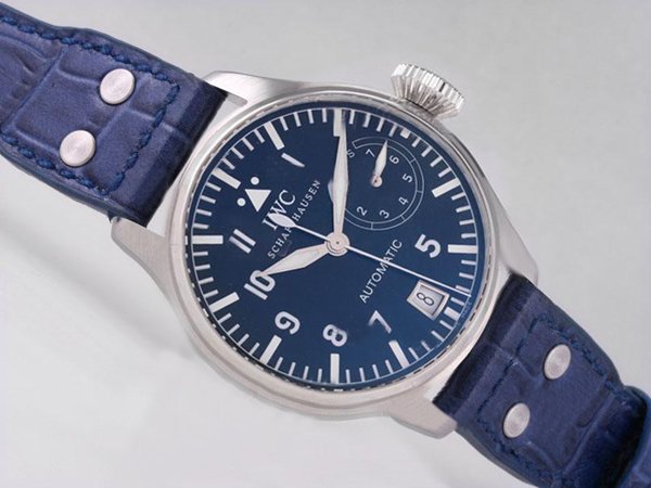IWC Pilots Classic Hand-Wound IW325401 Blue Dial 46.2mm Stainless Steel Case Watch watches