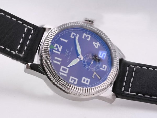 IWC Pilots Classic Hand-Wound IW325401 Blue Dial Quartz Round Watch watches