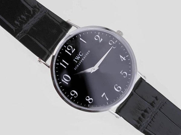 IWC Pilots Classic Midsize IW325601 40mm Quartz Black Dial Watch watches