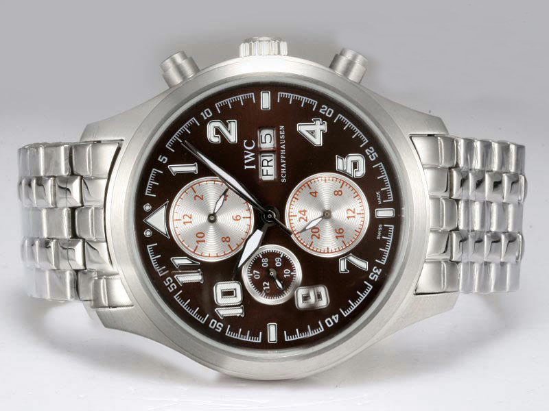 IWC Pilots Spitfire Chronograph IW371705 Stainless Steel Bezel Stainless Steel Case Midsize Watch watches