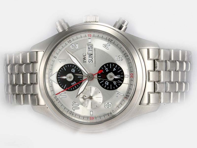 IWC Pilots Spitfire Chronograph IW371705 White Dial Round Watch watches
