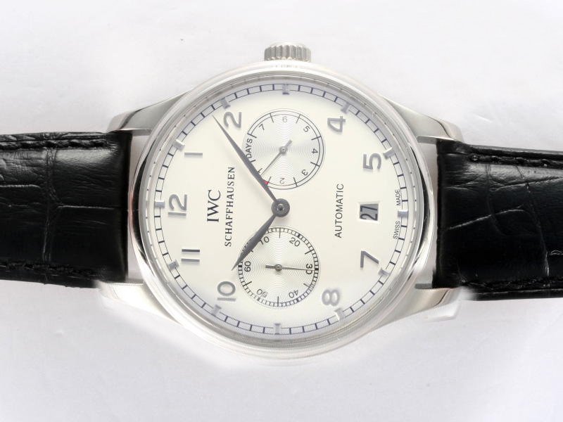 IWC Pilots Spitfire Chronograph IW500107 Stainless Steel Bezel White Dial Watch watches