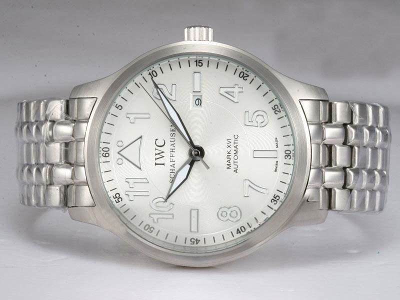 IWC Pilots spitfire Spitfire UTC IW325112 Midsize Silver Stainless Steel Strap Round Watch watches