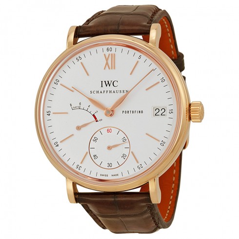 IWC Portofino Automatic Silver Dial Brown Leather Strap Men's Watch IW510107 watches