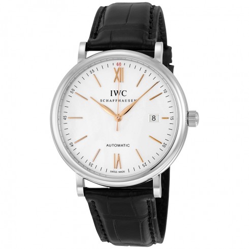 IWC Portofino Silver-Plated Dial Automatic Men's Watch IW356517 watches