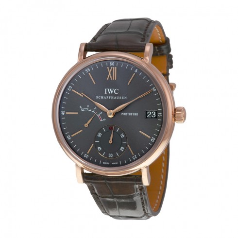 IWC Portofino Hand Wind Grey Dial 18 kt Rose Gold Men's Watch 5101-04 watches