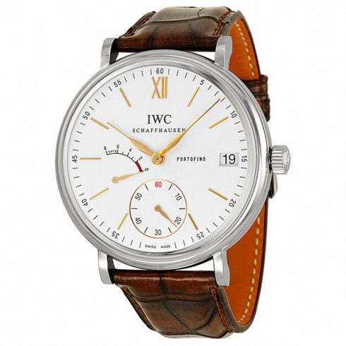 IWC Portofino Hand Wound Eight Days Silver Dial Men's Watch IW510103 watches