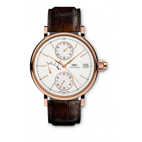 IWC Portofino Monopusher Silver-Plated Dial Chronograph 18K Rose Gold Men's Watch IW515104 watches