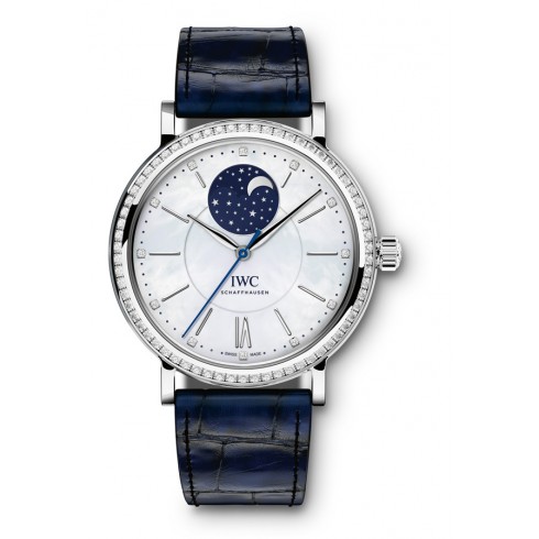 IWC Portofino Mother of Pearl Moonphase Diamond Automatic Unisex Watch 4590-01 watches