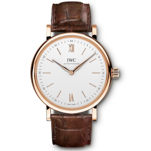 Replica IWC Portofino Silver-Plated Dial 18K Rose Gold Ladies Watch IW511101 Watch