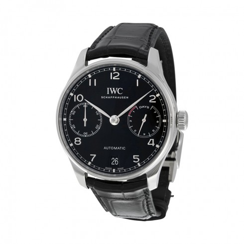 IWC Portugieser Automatic Black Strap Men's Watch IW500703 watches