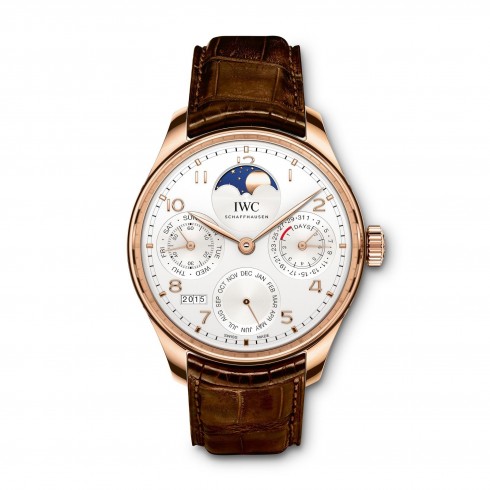 IWC Portugieser Moon and Stars Silver Dial 18K Rose Gold Automatic Men's Watch IWC5033-02 watches