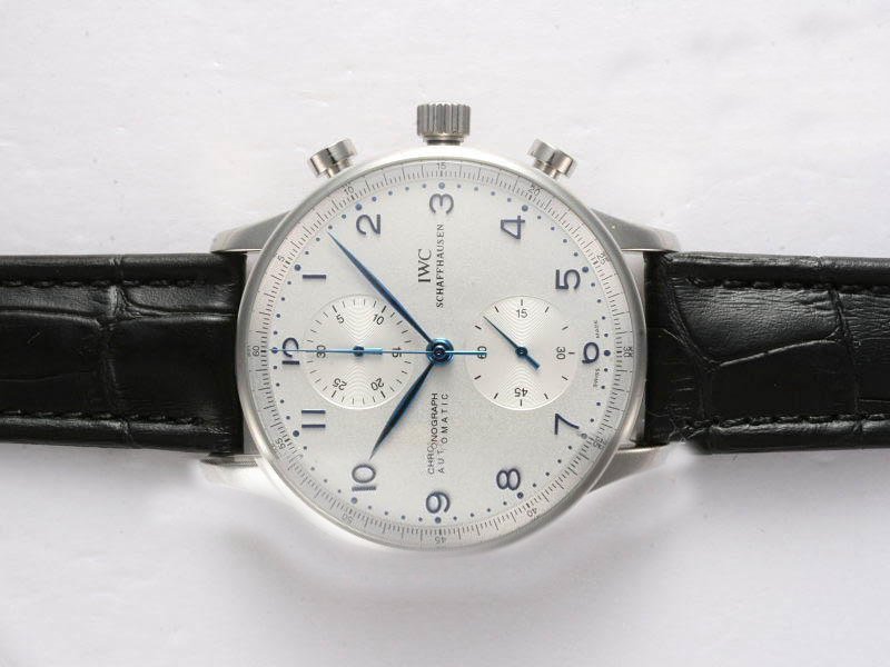 IWC Portuguese Chrono-Automatic IW371417 White Dial Round Watch watches