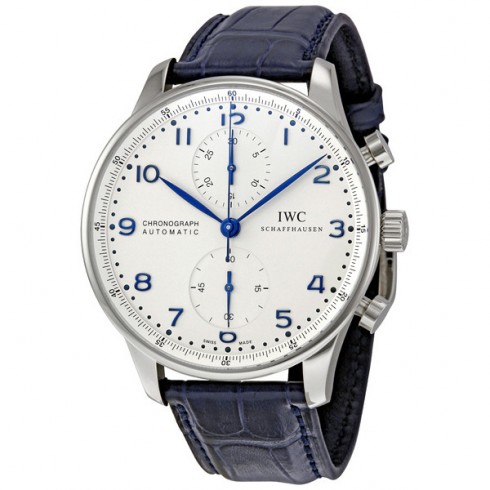 IWC Portuguese Chrono Automatic Steel Blue Men's Watch IW371417 watches