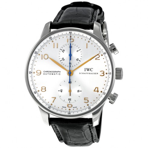 IWC Portuguese Chronograph Mechanical Silver Dial Men's Watch 3714-45 watches