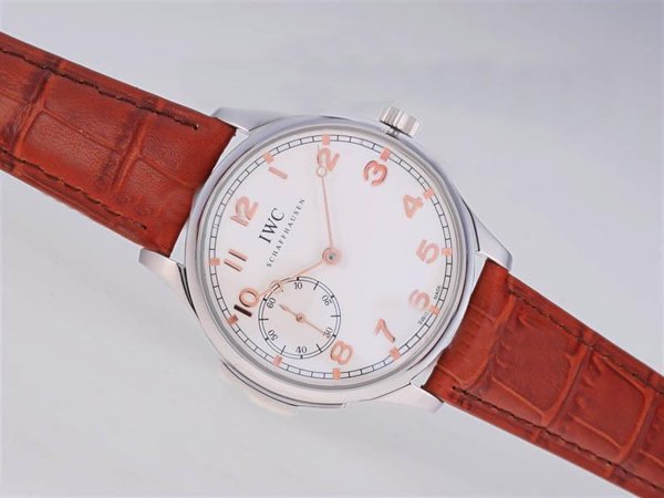 IWC Portuguese F.A. Jones IW544203 Round Stainless Steel Case White Dial Watch watches