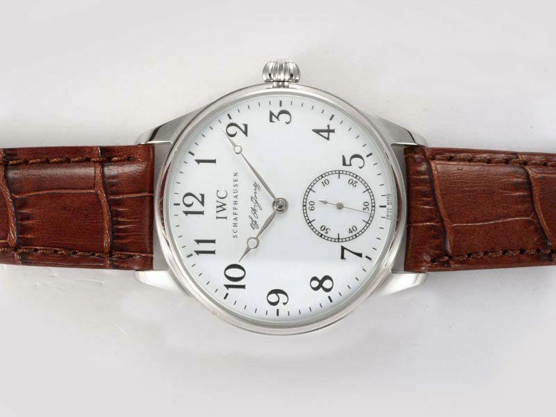IWC Portuguese F.A. Jones IW544203 Stainless Steel Bezel White Dial Watch watches