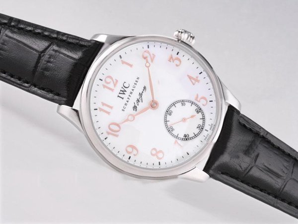 IWC Portuguese F.A. Jones IW544203 White Dial Round Manual Winding Watch watches