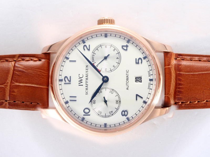 IWC Portuguese IW5001 Stainless Steel with Rose Gold Bezel Automatic Womens Watch watches