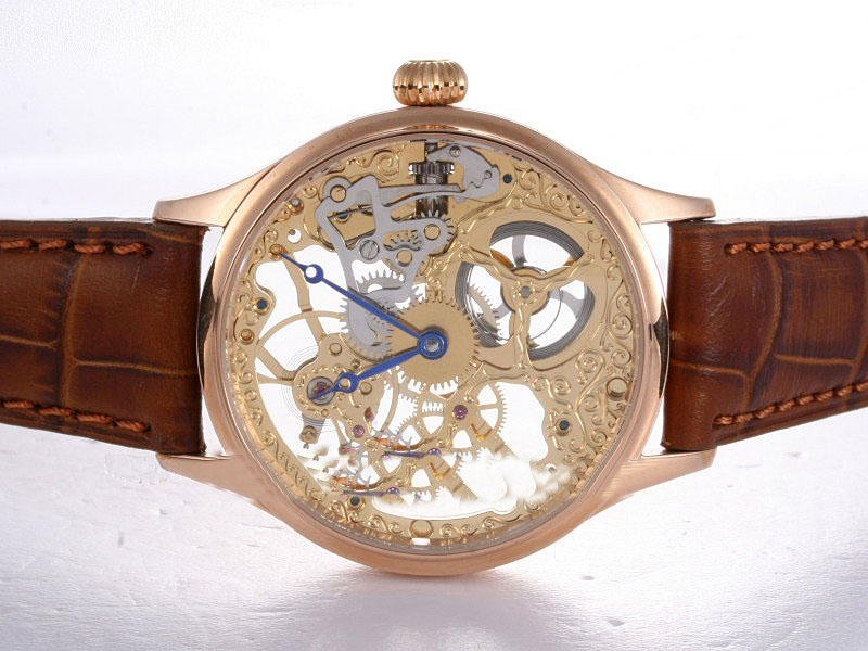 IWC Portuguese Minute Repeater Squelette IW524104 43mm Brown Dial Rose Gold Case Watch watches