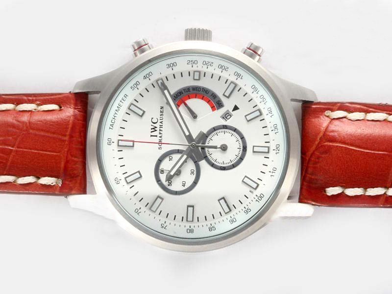 IWC Portuguese Minute Repeater Squelette IW524205 Womens Round Brown Ostrich Leather Strap Watch watches