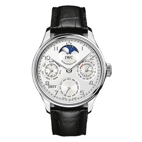 IWC Portuguese Perpetual Calendar Automatic Platinum Men's Watch IW502305 watches
